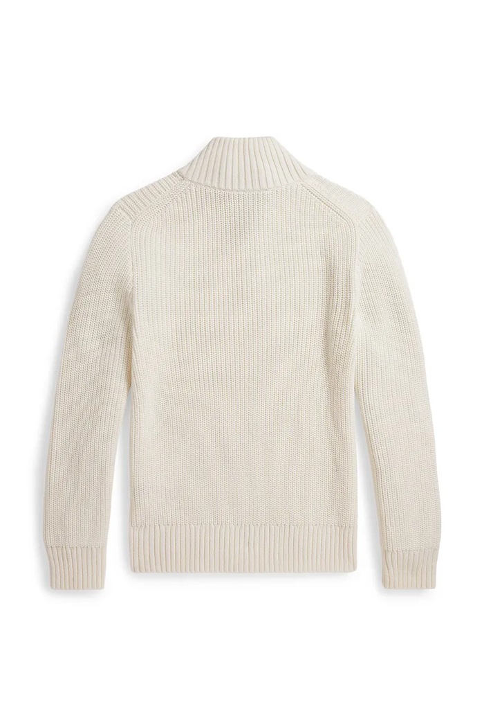Polo Ralph Lauren pulover za djecu od pamuka 323B26119003 bež AW26