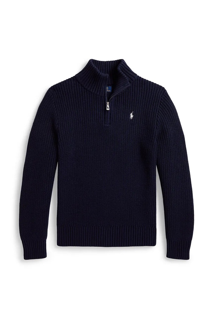Polo Ralph Lauren sveter detský bavlnený tmavomodrá 323B26119002
