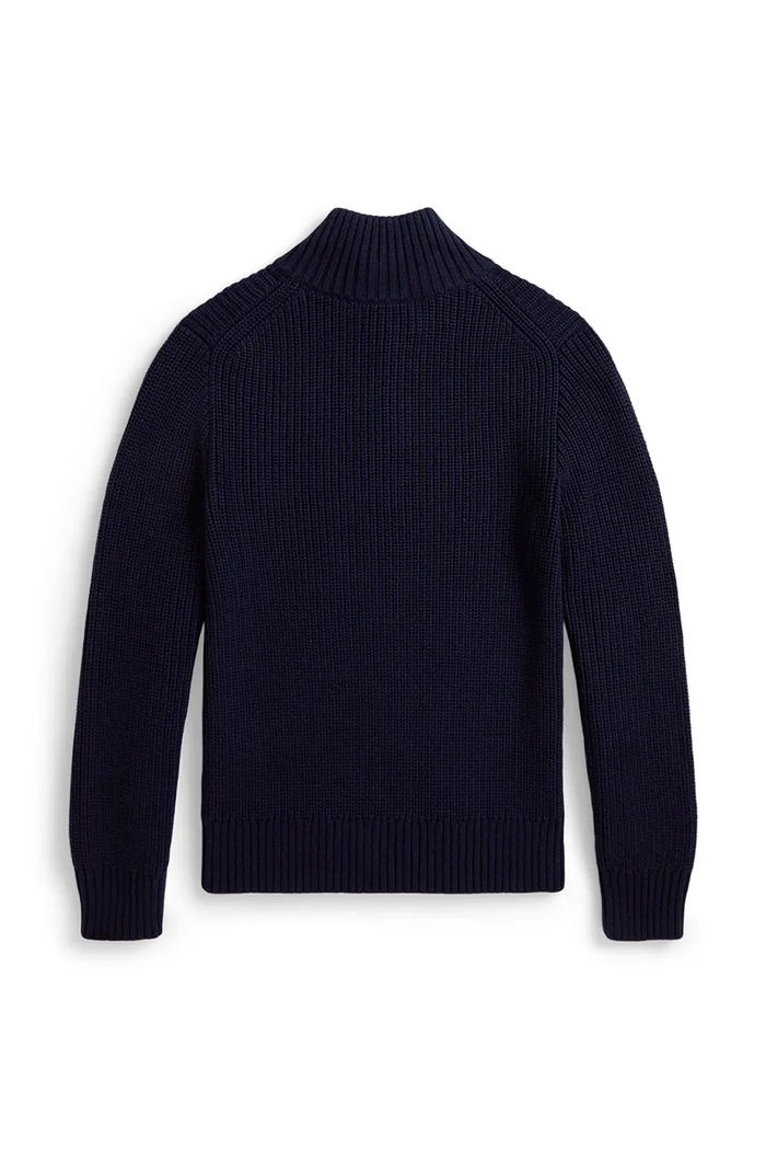 Polo Ralph Lauren sveter detský bavlnený 323B26119002 tmavomodrá AW26