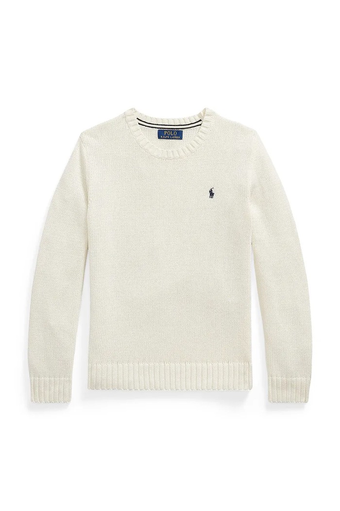Polo Ralph Lauren sveter detský bavlnený béžová 323970429500