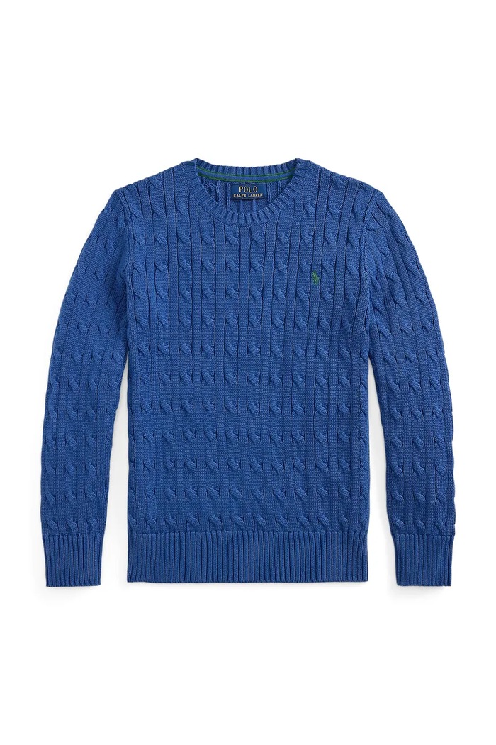Polo Ralph Lauren пуловер за деца от памук 323702674517 син AW26
