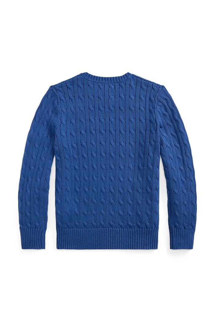 Момче Polo Ralph Lauren пуловер за деца от памук 323702674517 син