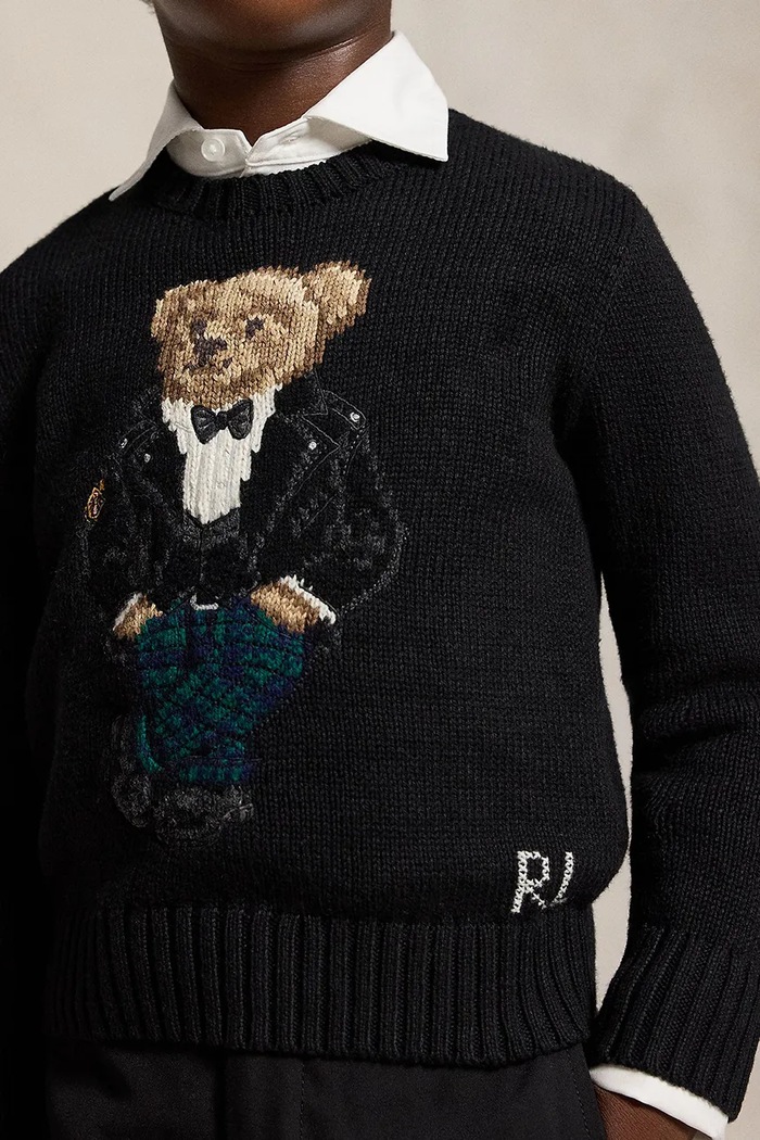 Chłopiec Polo Ralph Lauren Sweter dziecięcy 322B29194001 czarny