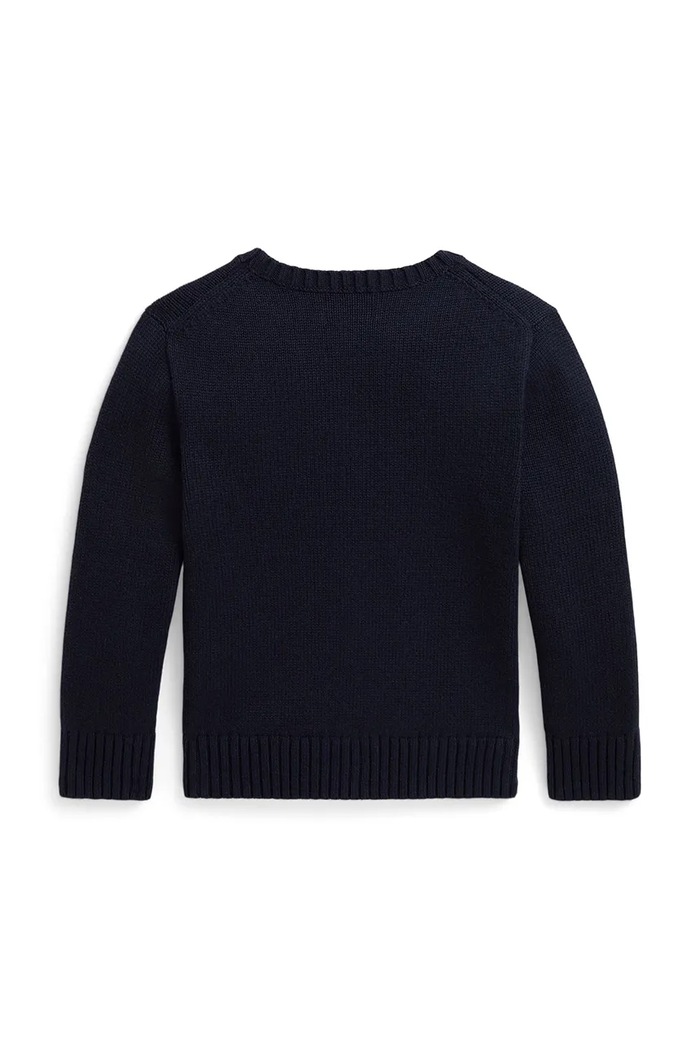 Polo Ralph Lauren Sweter dziecięcy bawełniany granatowy 322B28343001