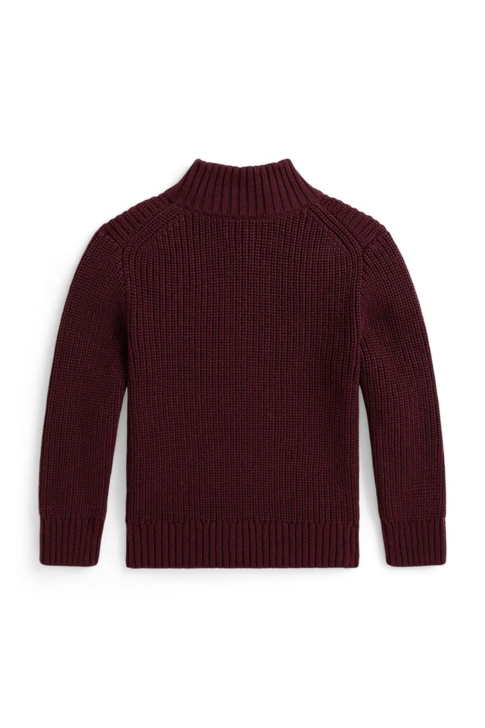 Polo Ralph Lauren пуловер за деца от памук 322B26119001 бордо AW26