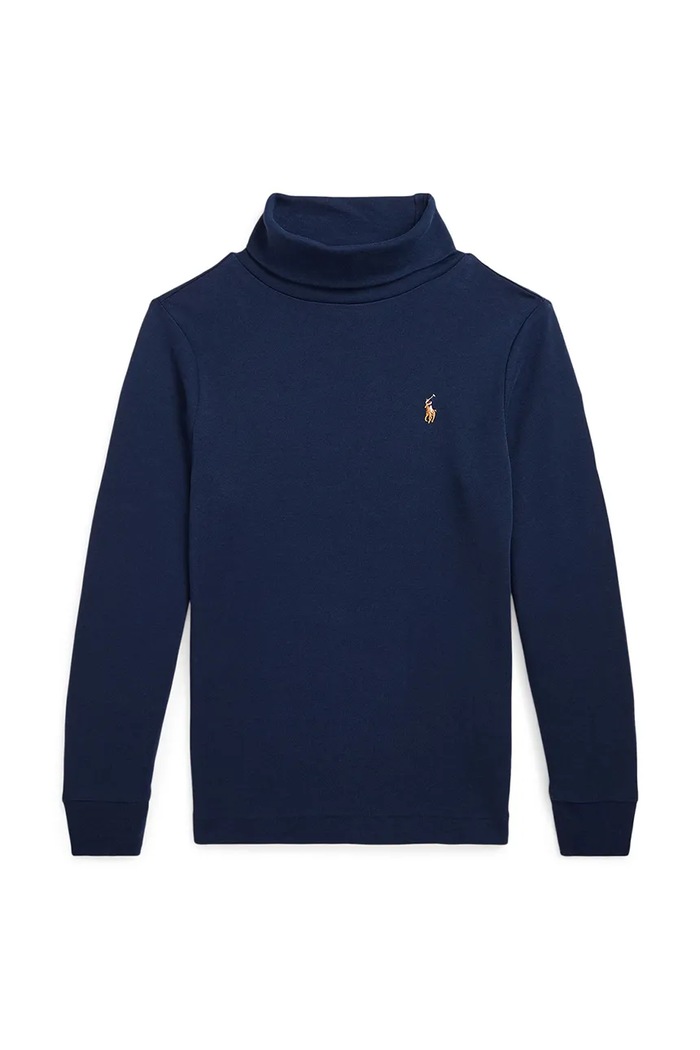Polo Ralph Lauren Pulover za djecu od pamuka mornarsko plava 322952435002
