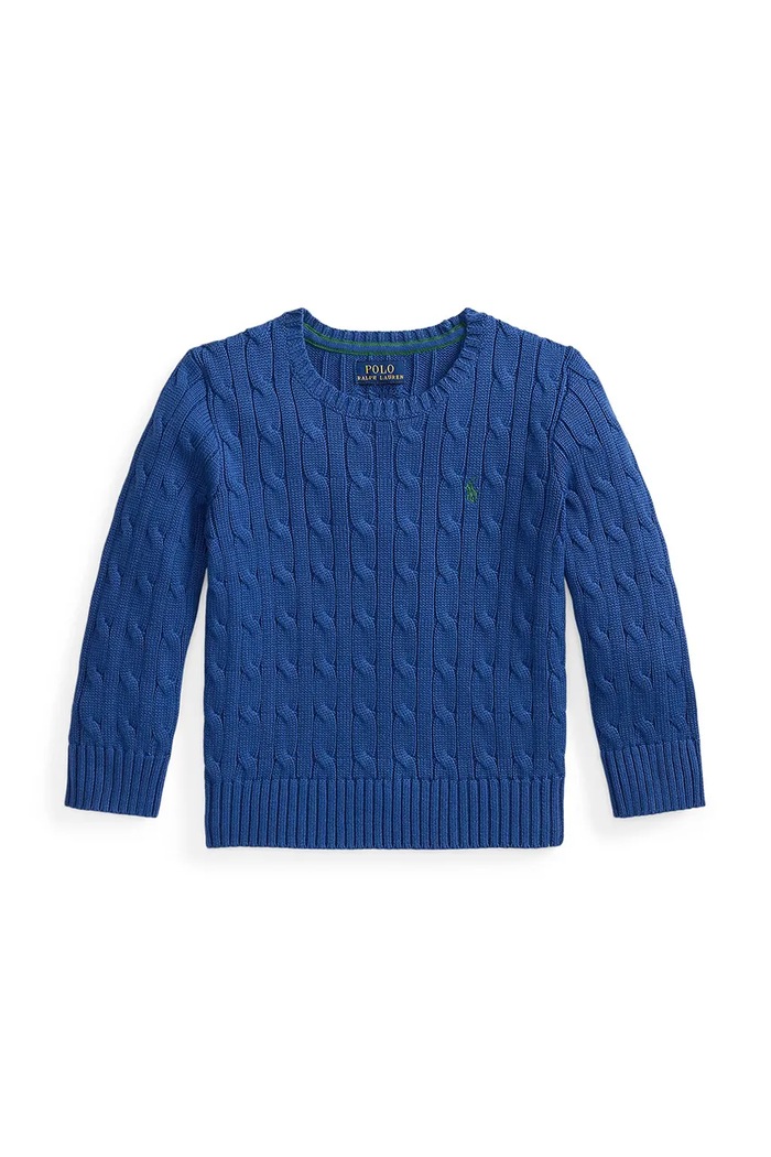 Polo Ralph Lauren pulover otroški bombažen modra 322702674520