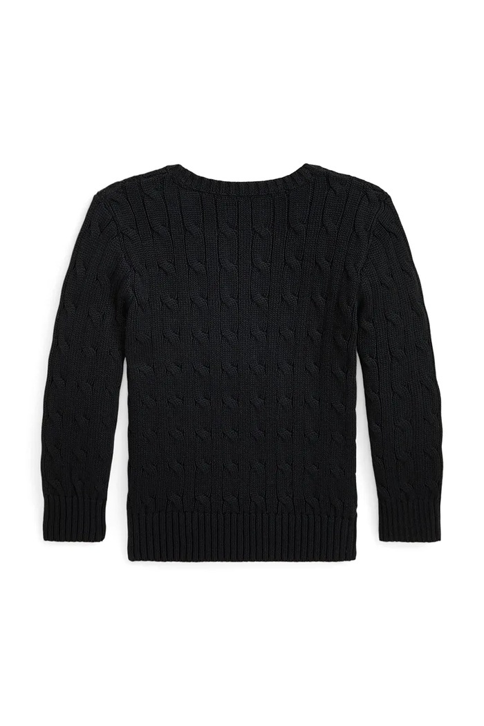 Polo Ralph Lauren pulover otroški bombažen 322702674061 črna AW26