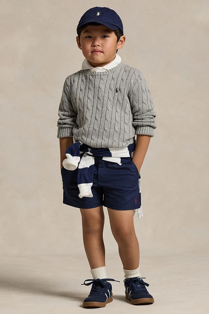 Polo Ralph Lauren pulover otroški bombažen siva 322702674041