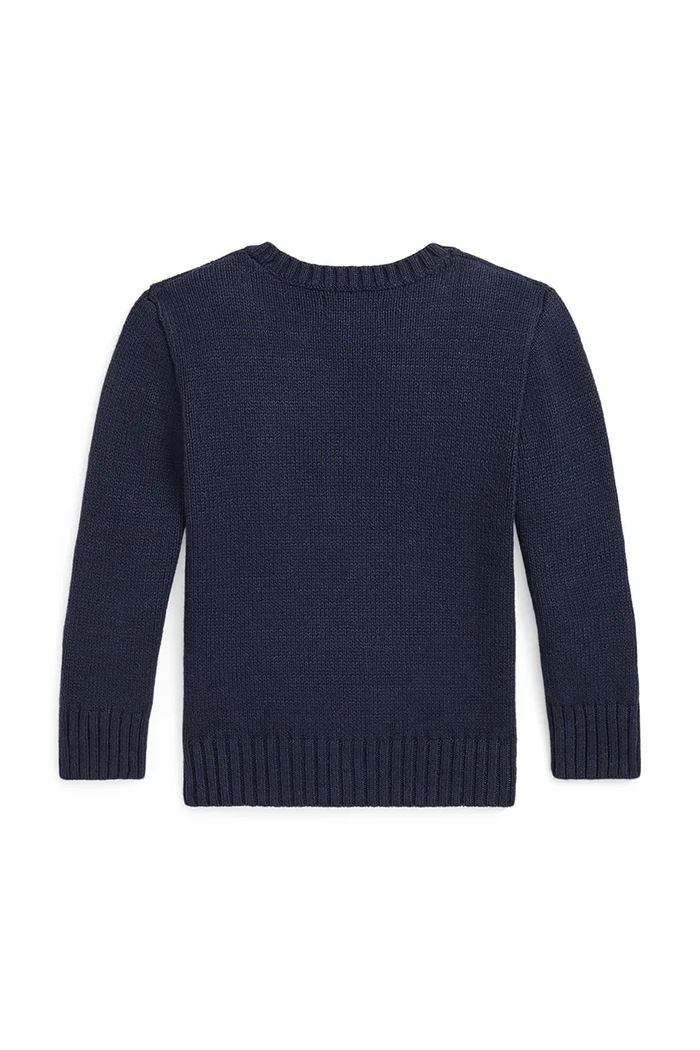 Dečki Polo Ralph Lauren pulover otroški bombažen 322668286002 mornarsko modra