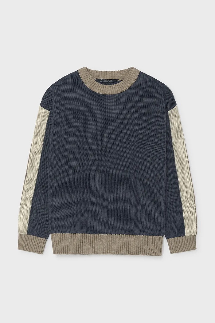 Mayoral maglione per bambini in cotone 7328.7A.Junior.9BY2 blu navy AW26