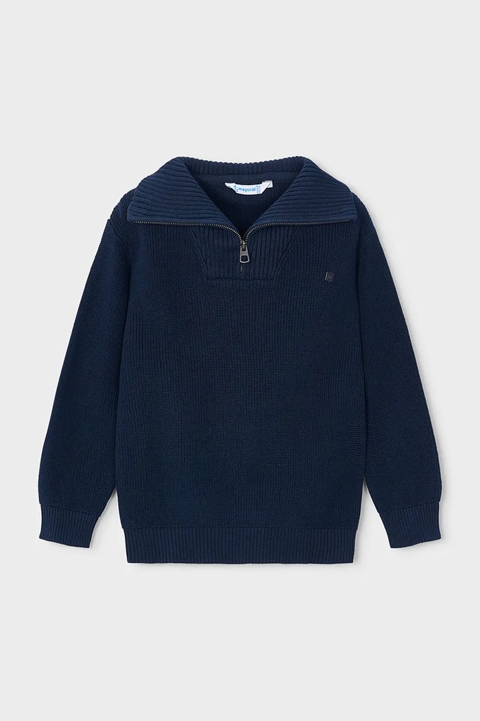 Mayoral Sweter dziecięcy bawełniany granatowy 4307.5G.Mini.9BY2