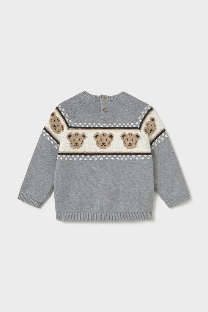 Mayoral svetr dětský s příměsí vlny 2375.3E.Baby.9BY2 šedá AW26
