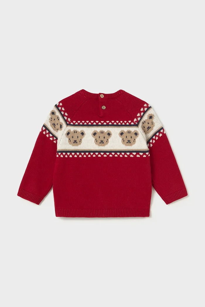 Mayoral pulover za djecu s dodatkom vune 2375.3E.Baby.9BY2 crvena AW26