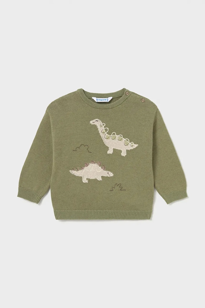 Mayoral Sweter niemowlęcy zielony 2371.3B.Baby.9BY2