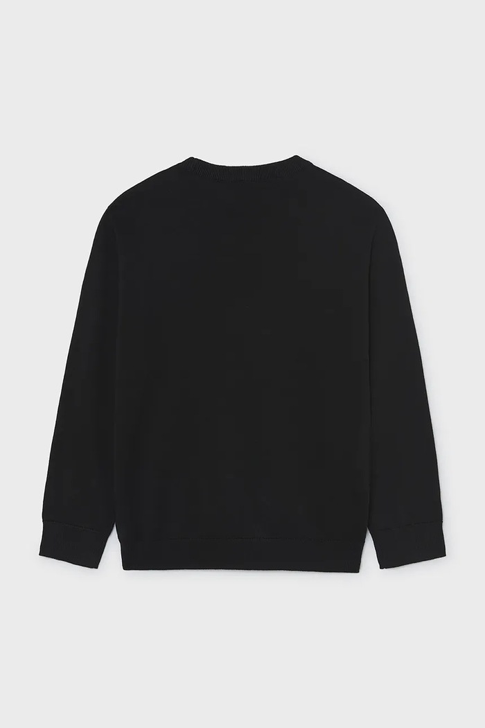 Mayoral Sweter dziecięcy bawełniany 354.7F.Junior.9BY2 czarny AW26