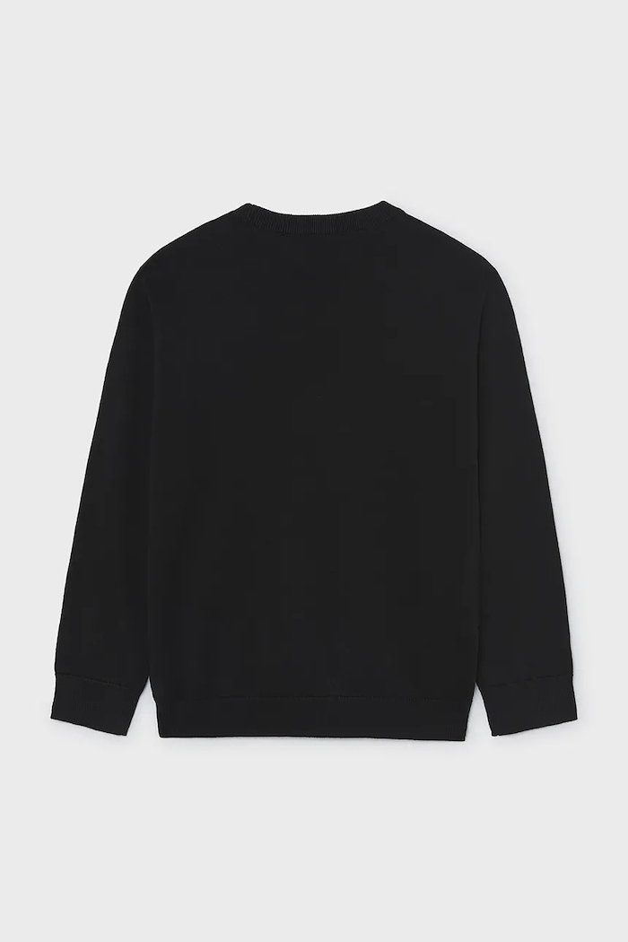 Mayoral Sweter dziecięcy bawełniany 354.7F.Junior.9BY2 czarny AW26