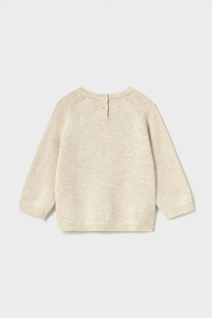 Mayoral свитер для детей с хлопком 351.3E.Baby.9BY2 бежевый AW26
