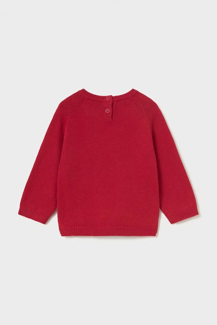 Mayoral свитер для детей с хлопком 351.3E.Baby.9BY2 красный AW26