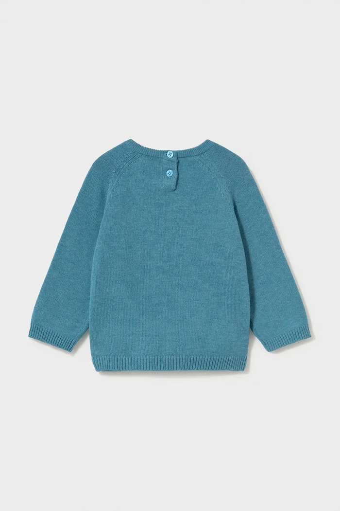 Mayoral pulover za djecu s pamukom 351.3E.Baby.9BY2 plava AW26