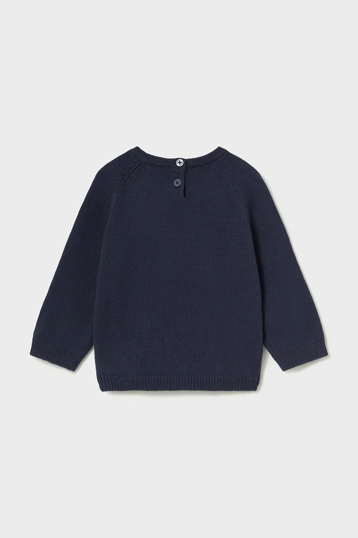 Mayoral свитер для детей с хлопком 351.3E.Baby.9BY2 тёмно-синий AW26