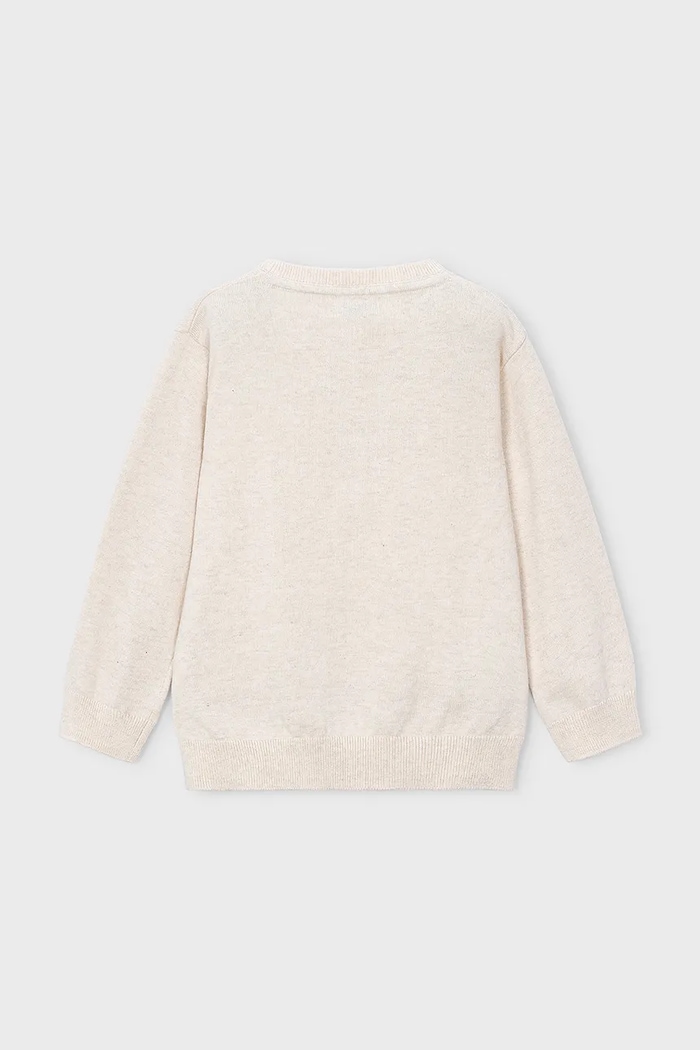 Mayoral светр дитячий бавовняний 323.5E.Mini.9BY2 бежевий AW26