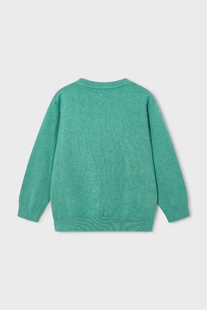 Mayoral pulover za djecu od pamuka 323.5E.Mini.9BY2 tirkizna AW26