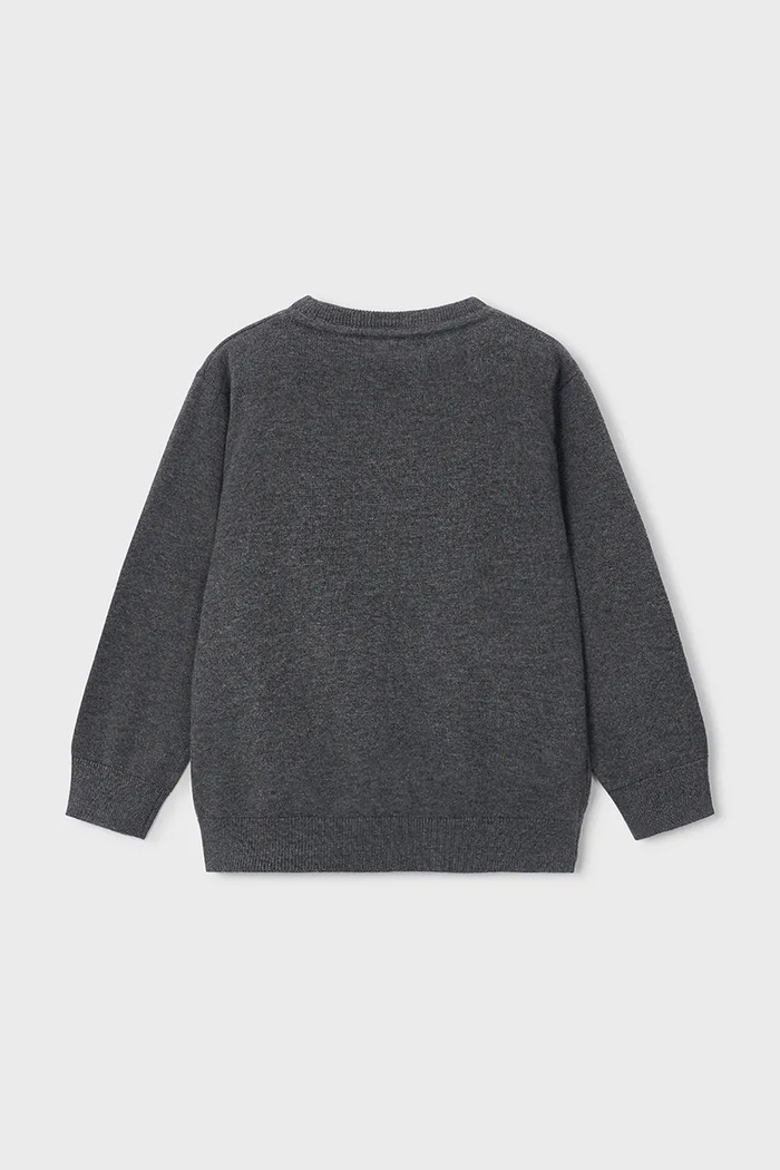 Mayoral свитер для детей из хлопка 323.5E.Mini.9BY2 чёрный AW26