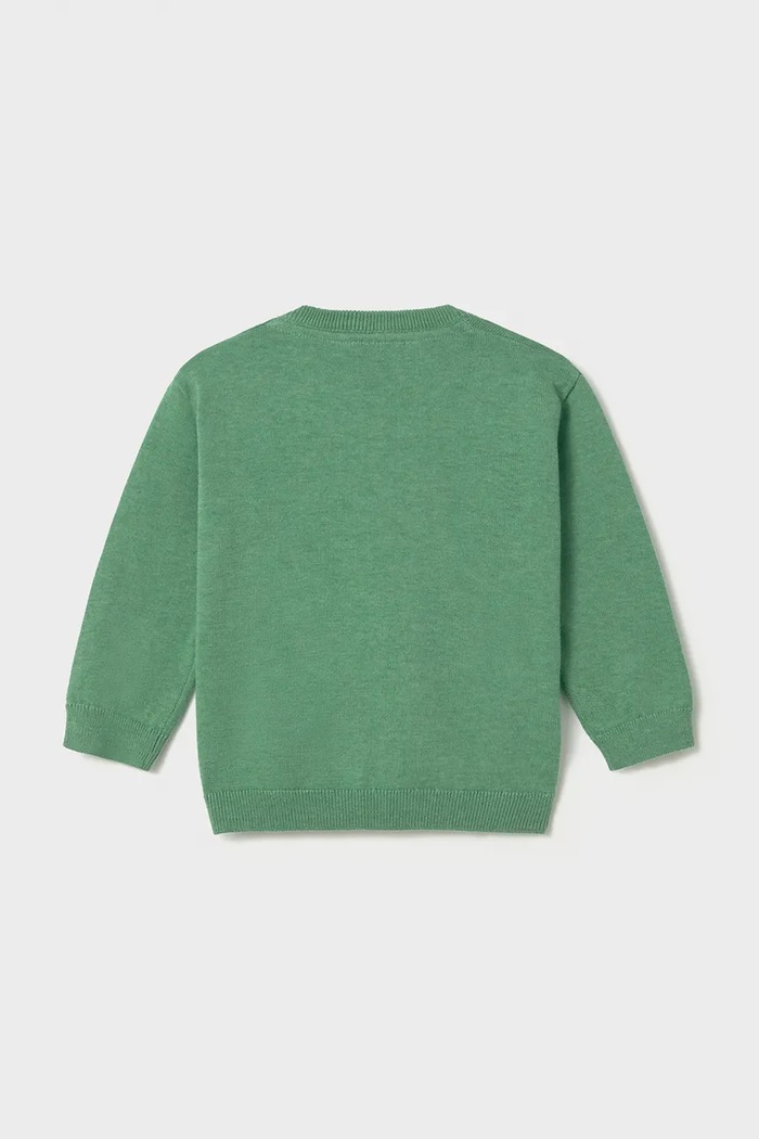 Mayoral pulover za djecu od pamuka 309.3B.Baby.9BY2 zelena AW26