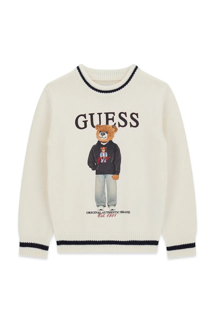 Guess sweter dziecięcy beżowy N6YR06.Z0903.9BY2