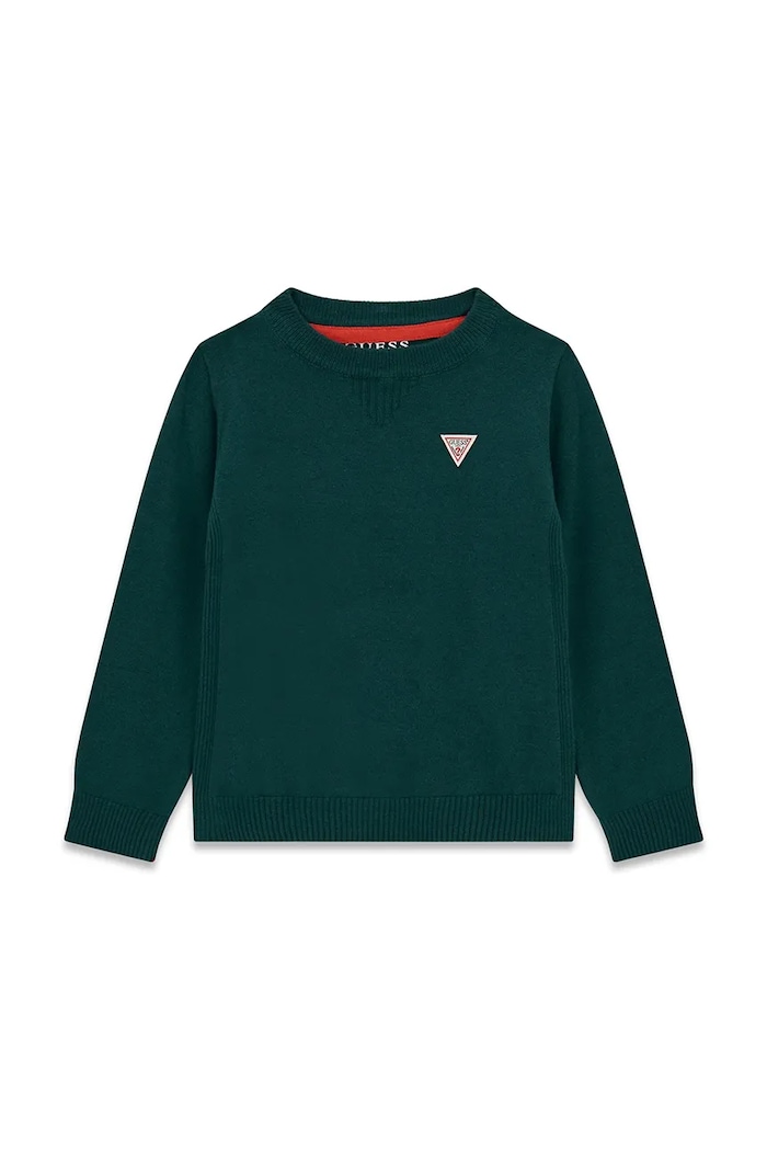 Guess sweter dziecięcy z bawełną zielony N0YR04.Z2VV0.9BY2