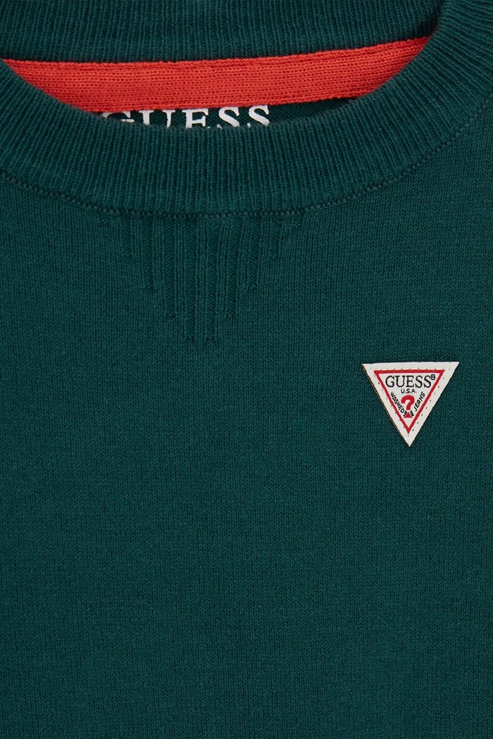 Chłopiec Guess sweter dziecięcy z bawełną N0YR04.Z2VV0.9BY2 zielony