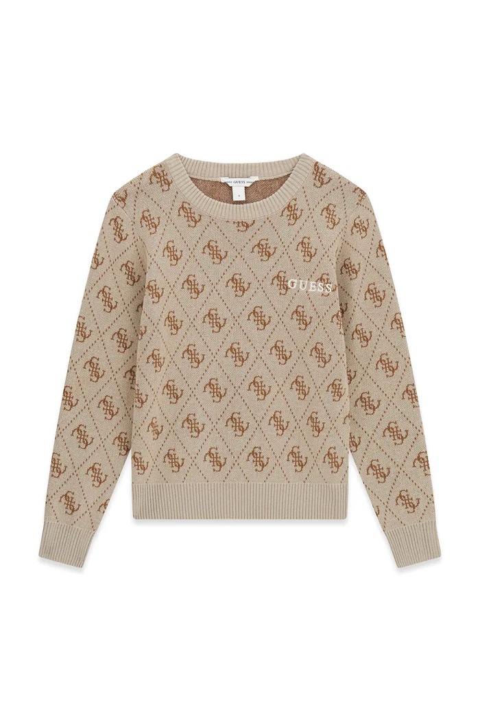 Guess sweter dziecięcy z bawełną czarny L6YR15.Z0893.9BY2