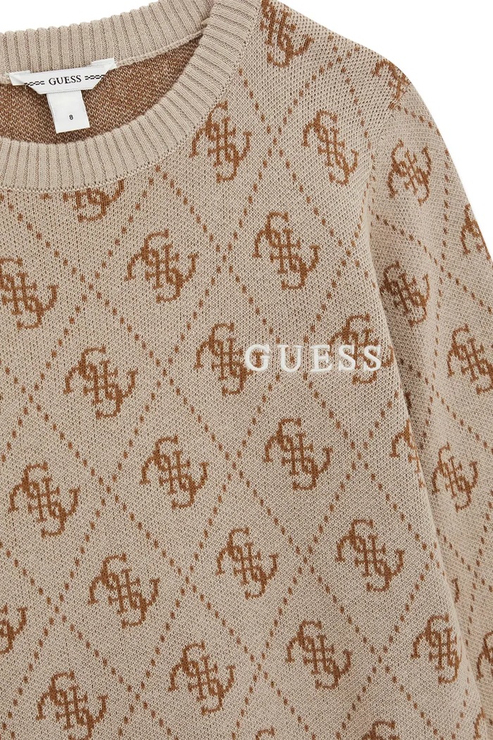 Chłopiec Guess sweter dziecięcy z bawełną L6YR15.Z0893.9BY2 czarny