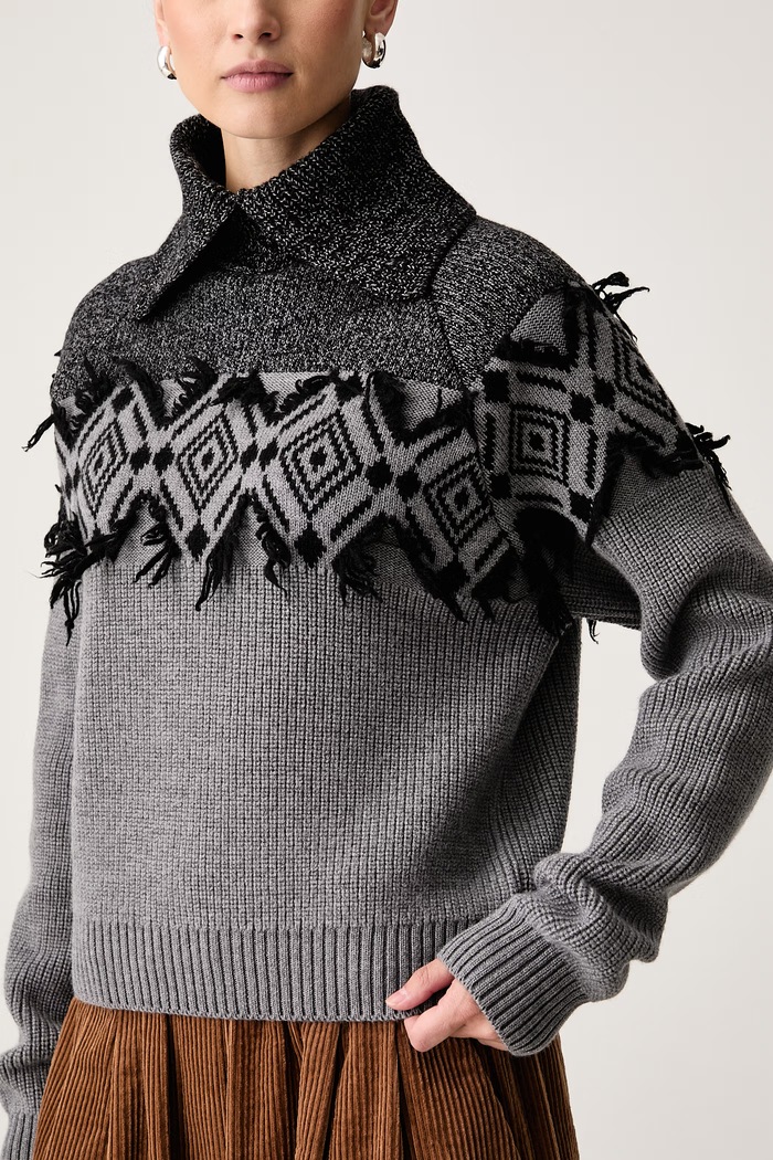Sweter damski wełniany Iceberg A018.7010 szary