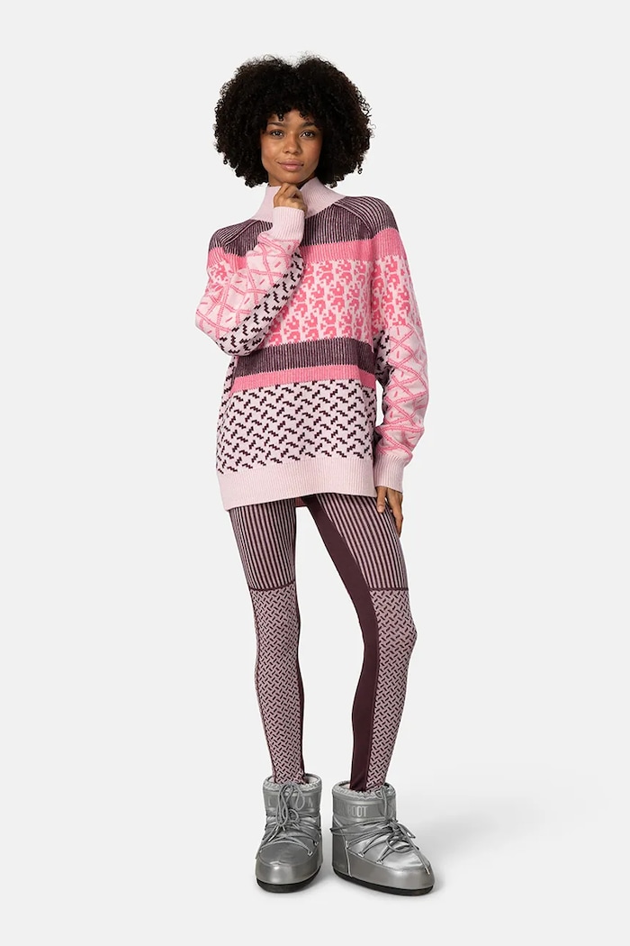 Kari Traa Sweter damski z dodatkiem wełny SMEKKER 624031 bordowy AW26