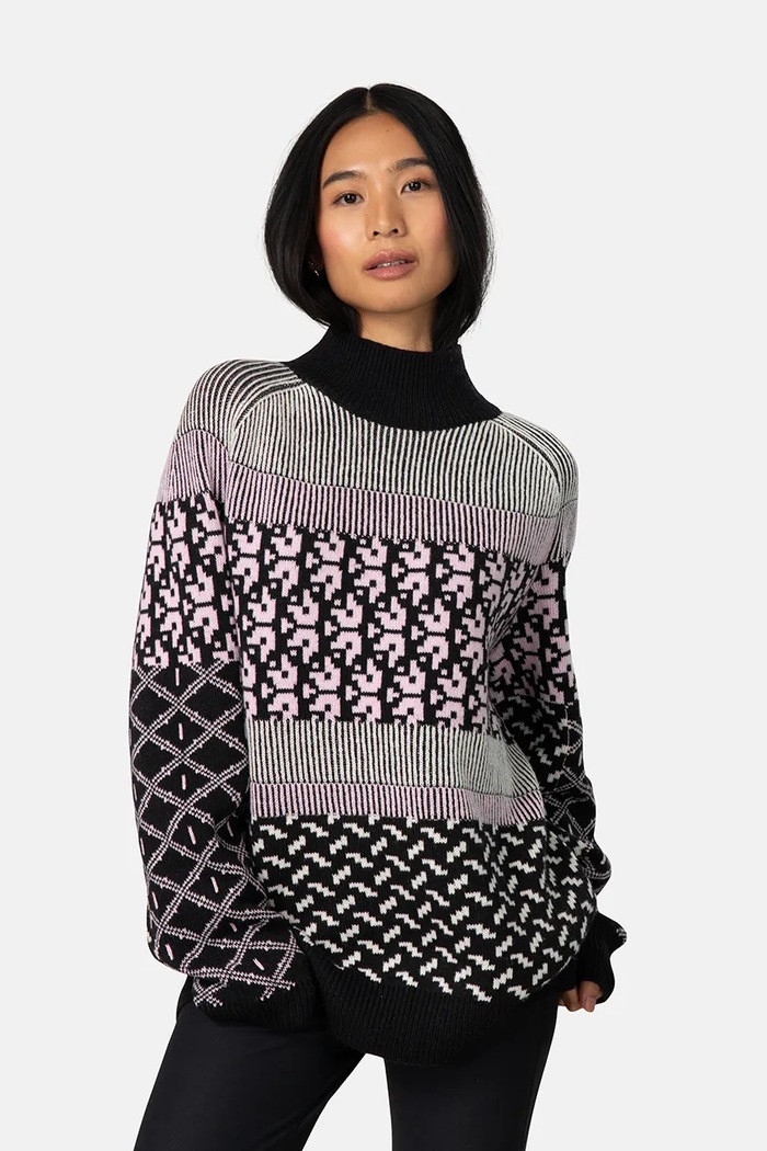 Kari Traa Sweter damski z dodatkiem wełny SMEKKER czarny 624031