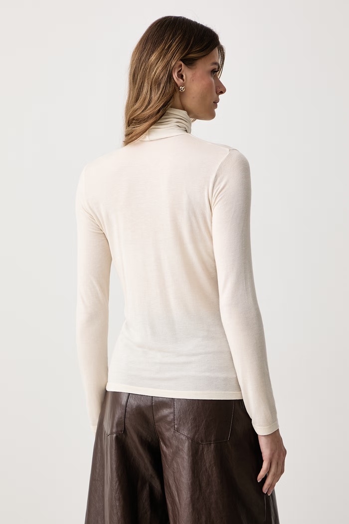 Odzież Haveone Longsleeve damski z wiskozą MJS.R119 beżowy