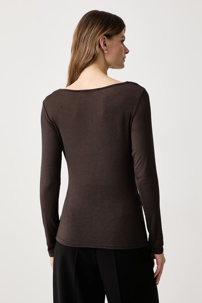 Odzież Haveone Longsleeve dziecięcy z wiskozą MJS.R123 brązowy
