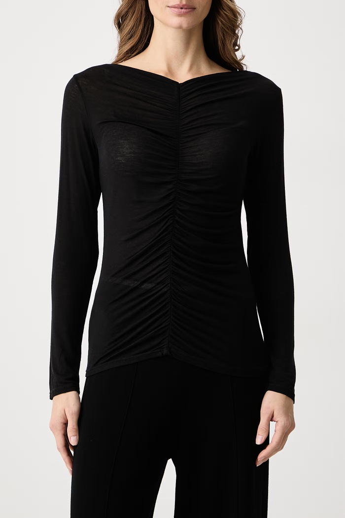 Longsleeve dziecięcy z wiskozą Haveone MJS.R123 czarny
