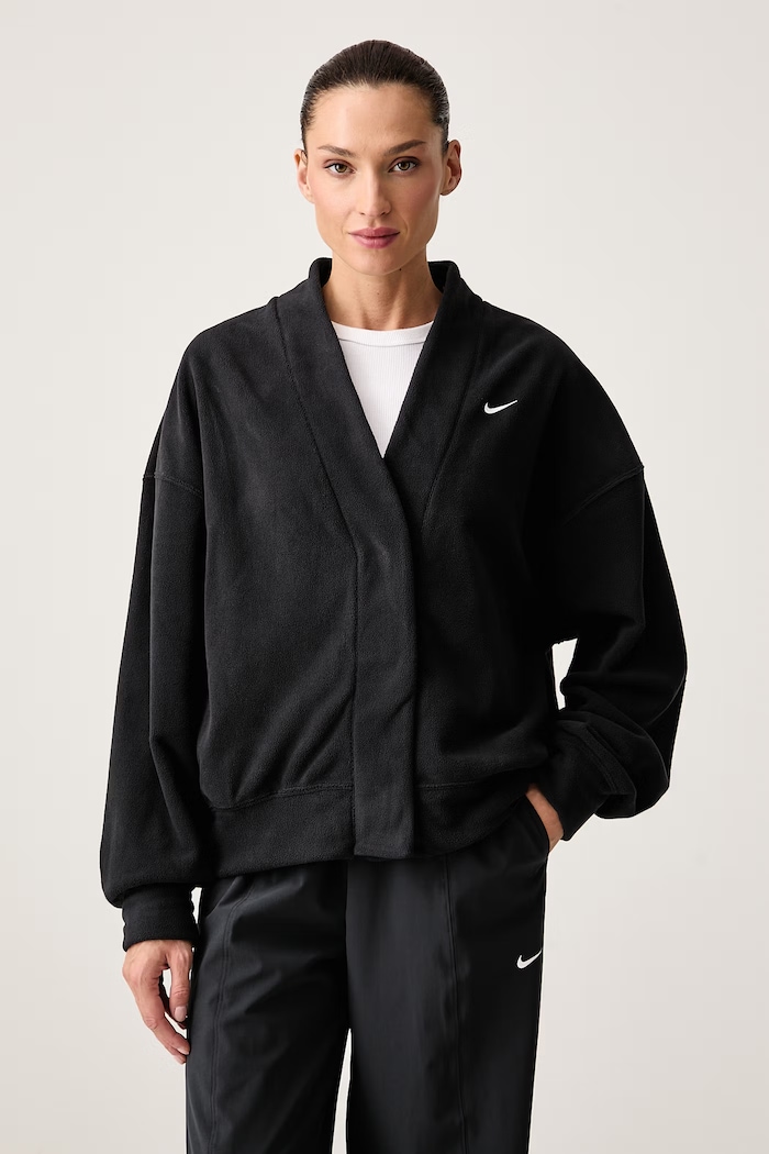 Nike Bluza rozpinana damska polarowa Nike One Therma-FIT czarny IU1424.010