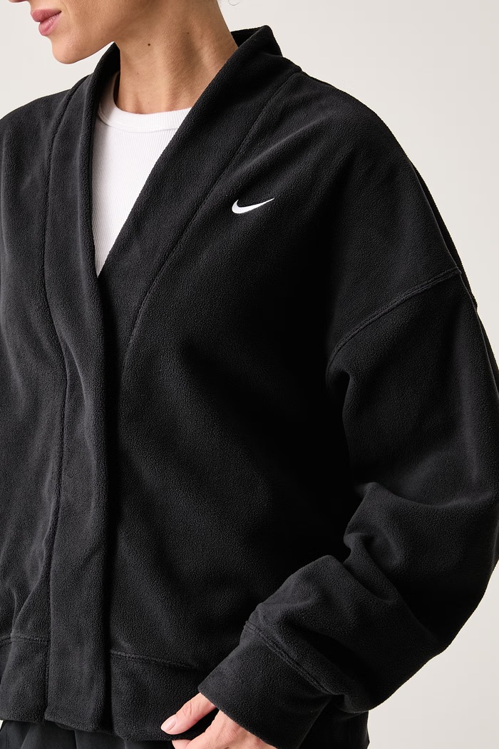 Bluza rozpinana damska polarowa Nike One Therma-FIT Nike IU1424.010 czarny