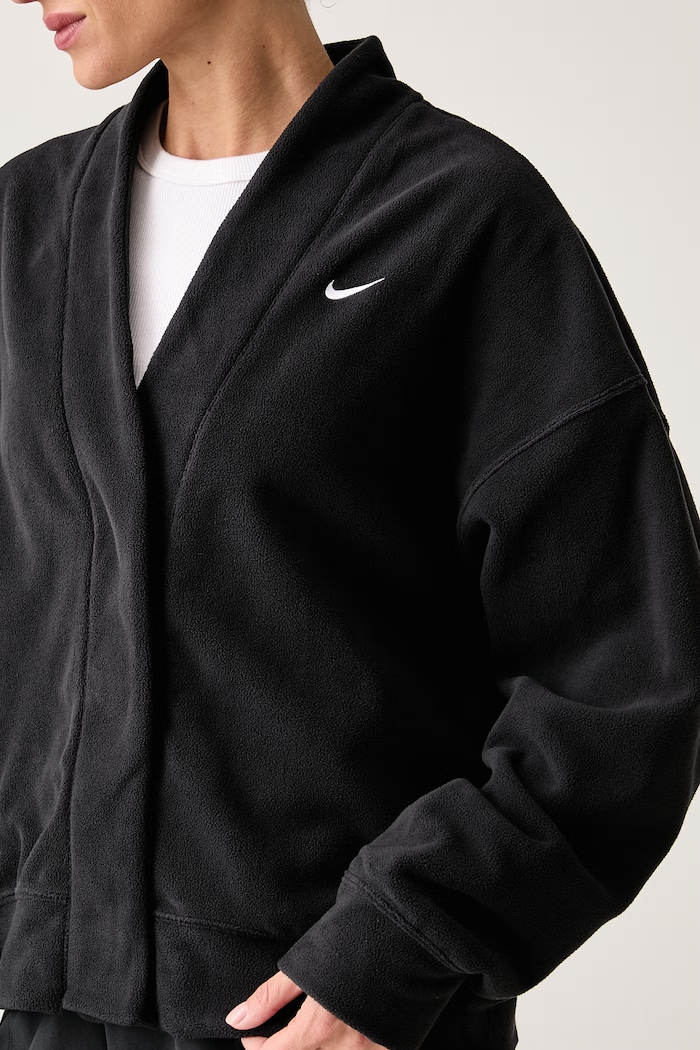 Bluza rozpinana damska polarowa Nike One Therma-FIT Nike IU1424.010 czarny