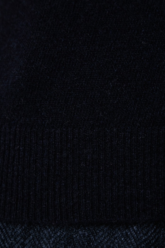 Sweter damski z kaszmirem Haveone granatowy MNC.R092