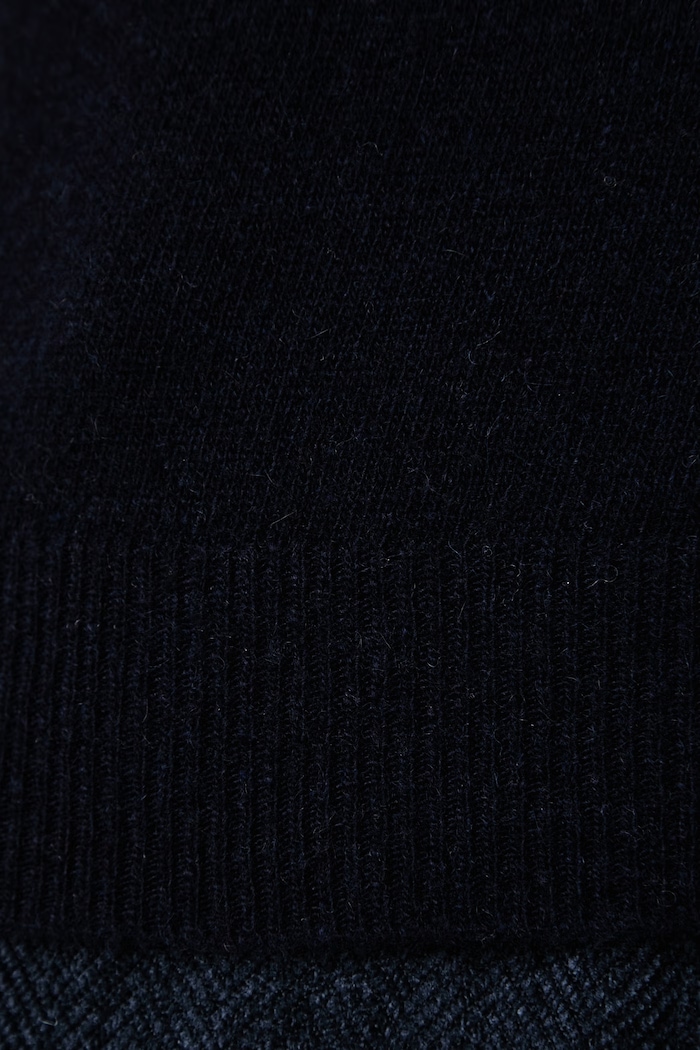 Sweter damski z kaszmirem Haveone granatowy MNC.R092
