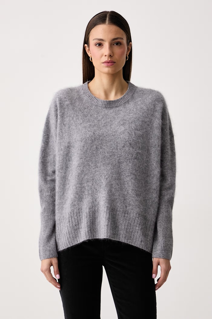 ViCOLO Sweter damski wełniany szary 2AC2078