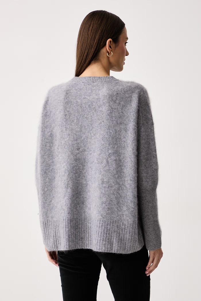Odzież ViCOLO Sweter damski wełniany 2AC2078 szary