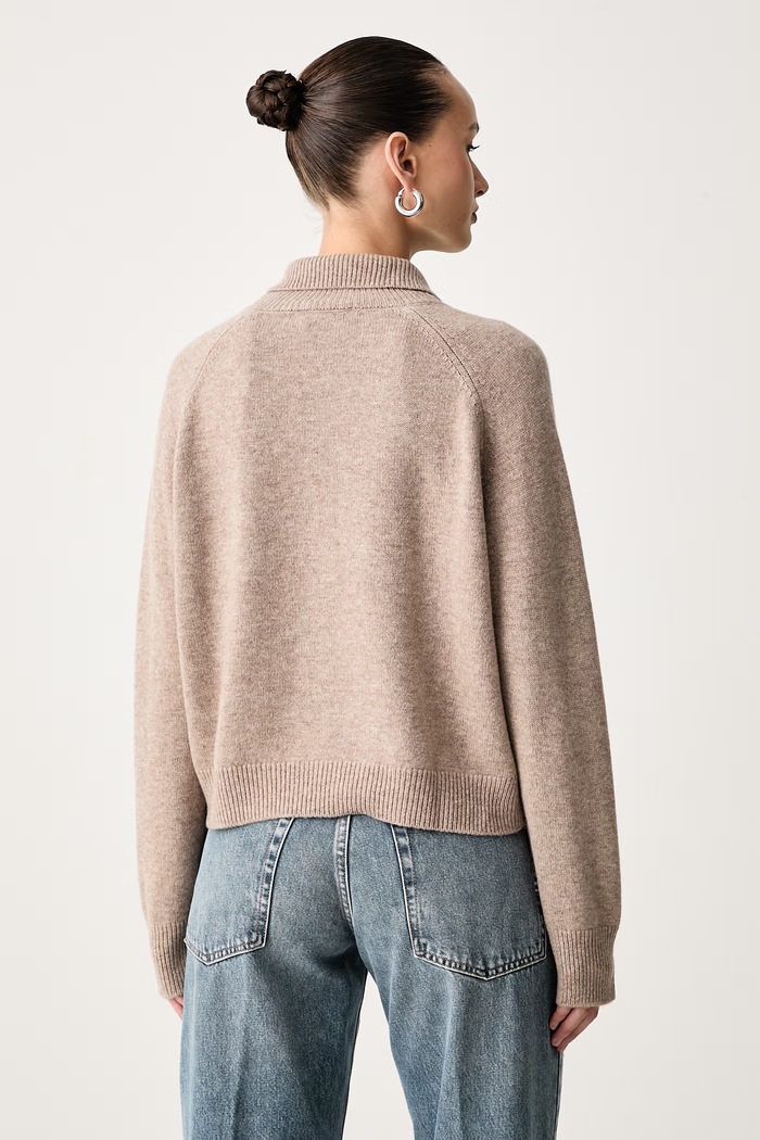 Odzież ViCOLO Sweter damski wełniany 7AC7073 beżowy