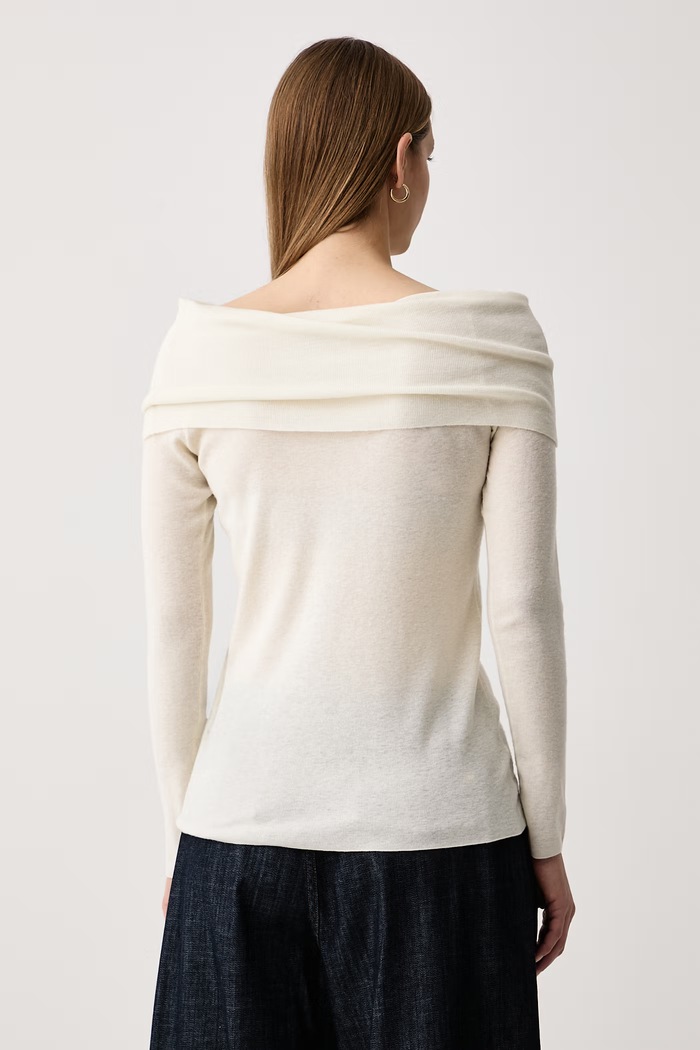 Odzież Mos Mosh Sweter damski wełniany 183610 beżowy