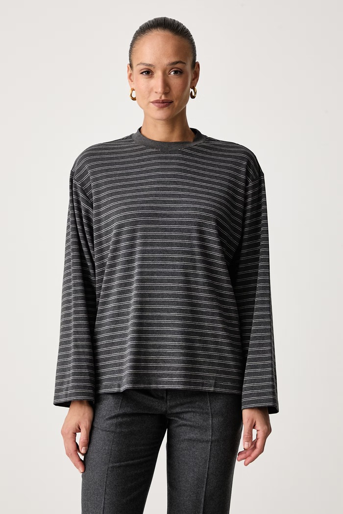 Eleh Longsleeve damski z wiskozą szary EFW260048